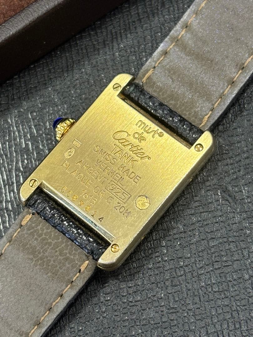 カルティエ　TANK タンク　1613 可動　美品　ヴェルメイユ