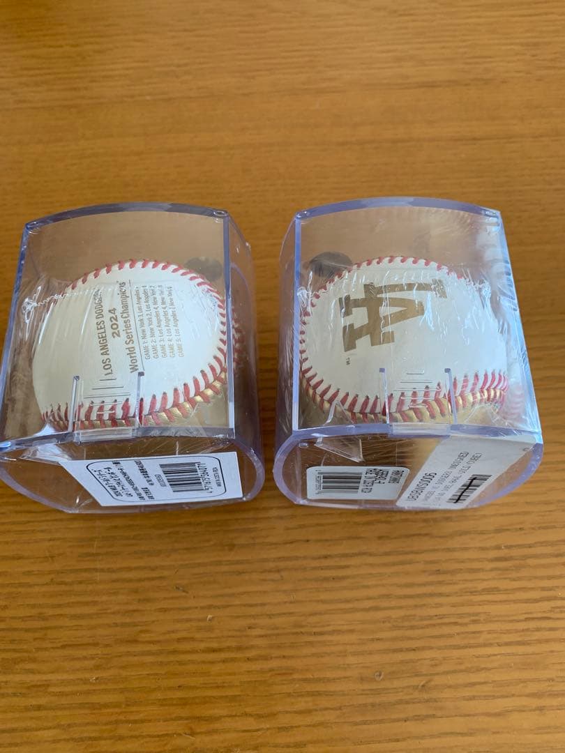 MLB 2024WS ドジャースvsヤンキース記念ボール２個セット新品未開封