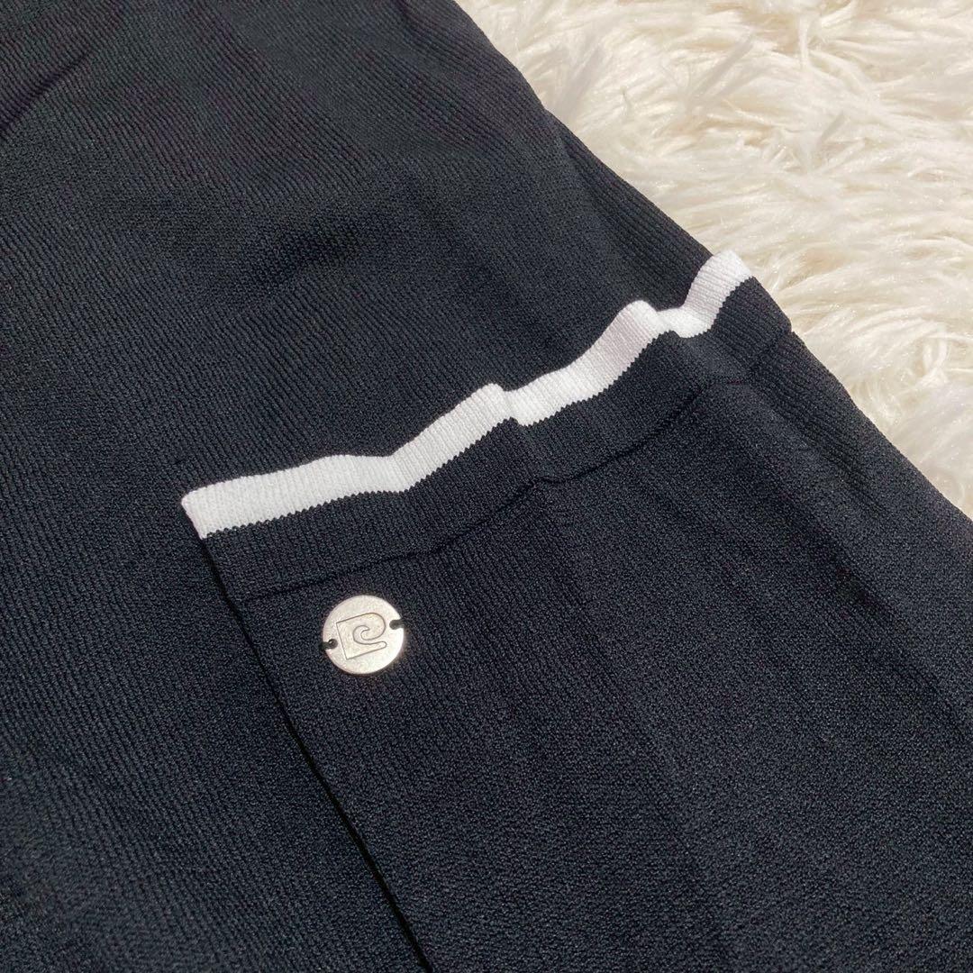 pierre cardin ロングジレ ブラック M 羽織り 重ね着 着回し
