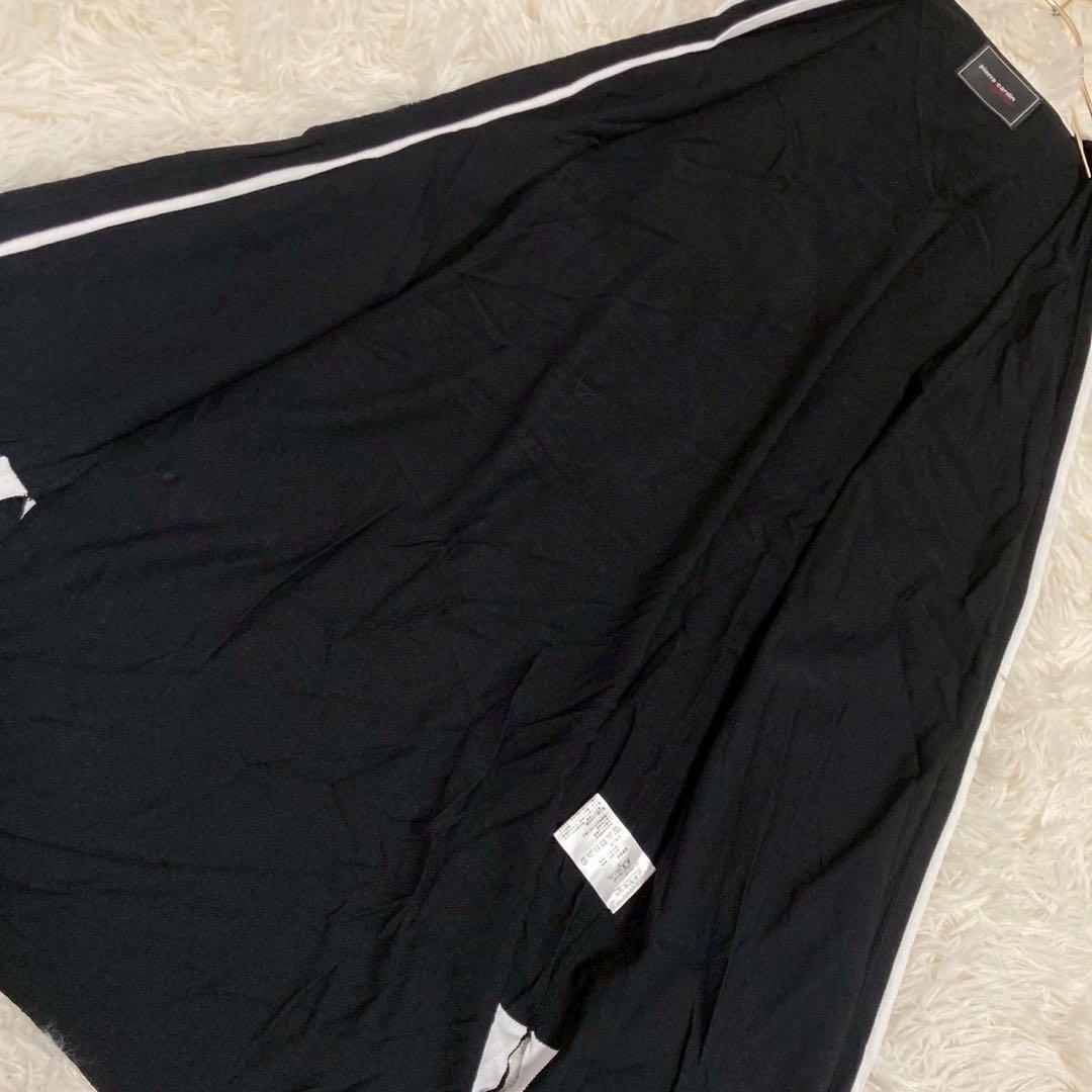 pierre cardin ロングジレ ブラック M 羽織り 重ね着 着回し