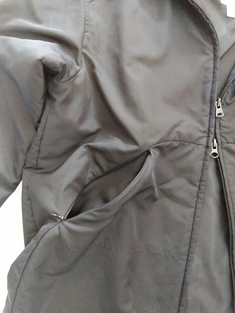 adabat 黒 ジャケット フード付き