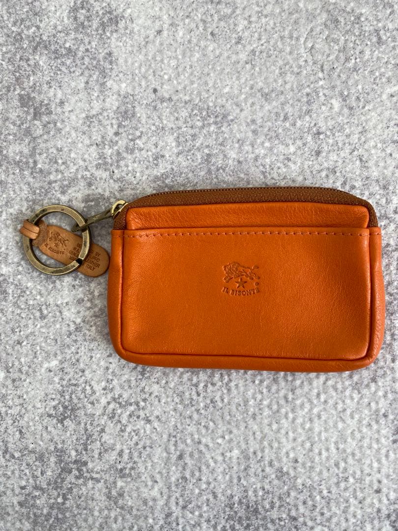 イルビゾンテ　オレンジ　レザー　ケース