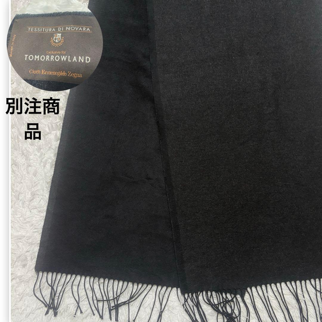 【美品】tomorrow landシルクダブルフェイス マフラー NOVARA