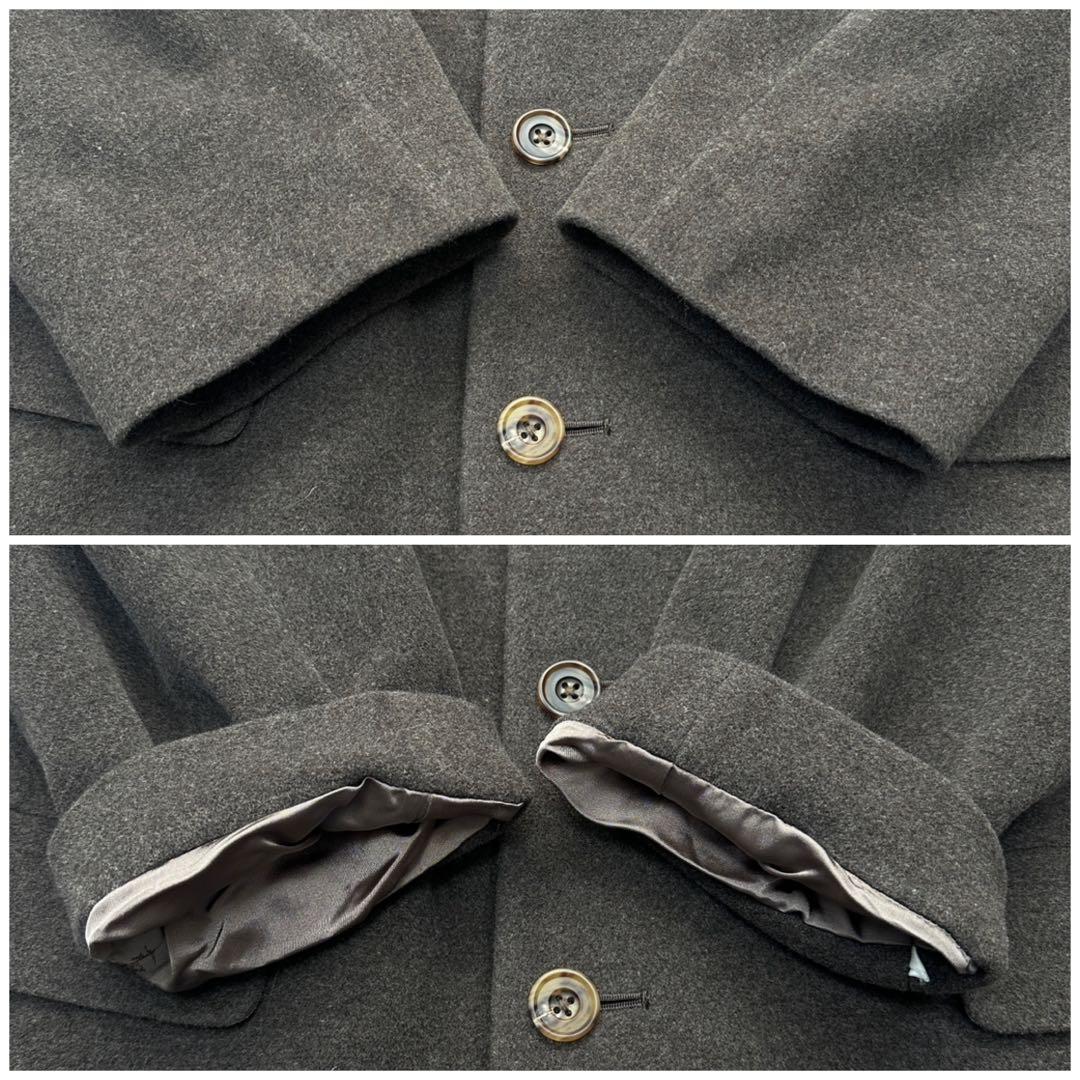 【Burberrys】チェスターコート ウール アンゴラ 裏地総柄 L 茶系