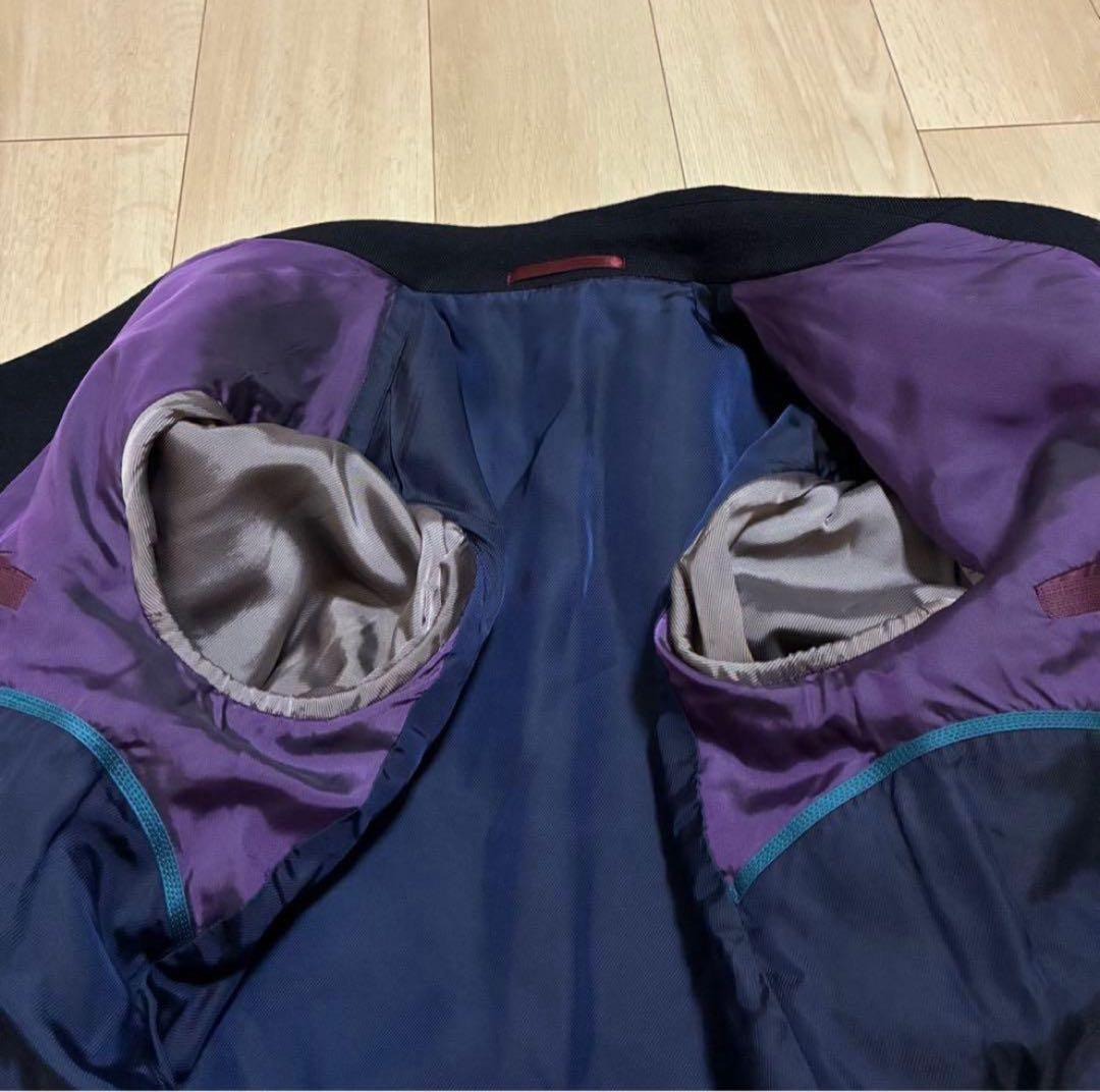 希少✨ポールスミス ピーコート 2way スタンドカラー ブラック 派手裏地