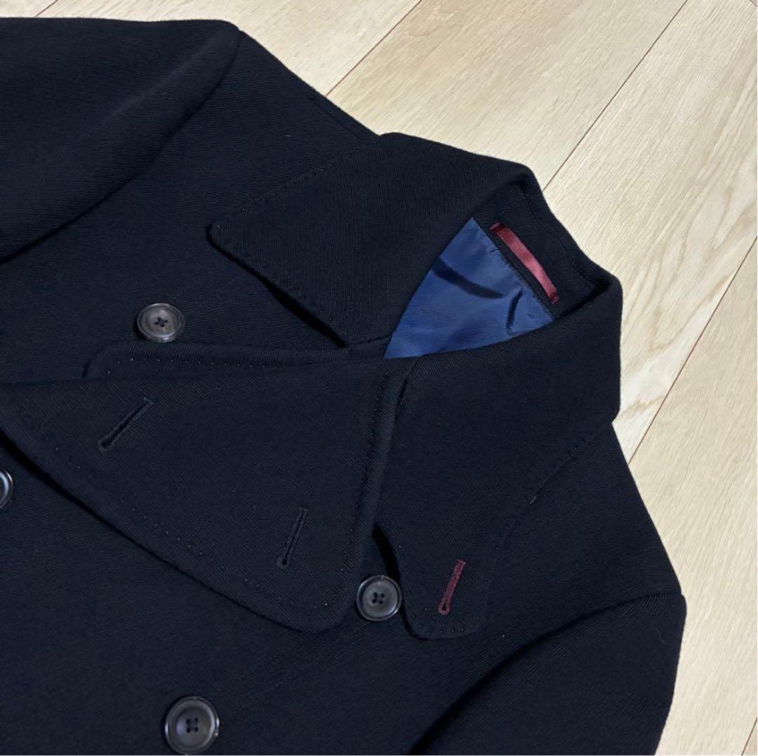 希少✨ポールスミス ピーコート 2way スタンドカラー ブラック 派手裏地