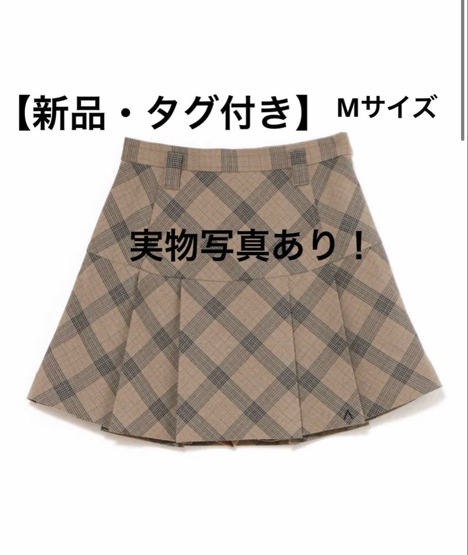 Coco check mini pleats skirt （M）