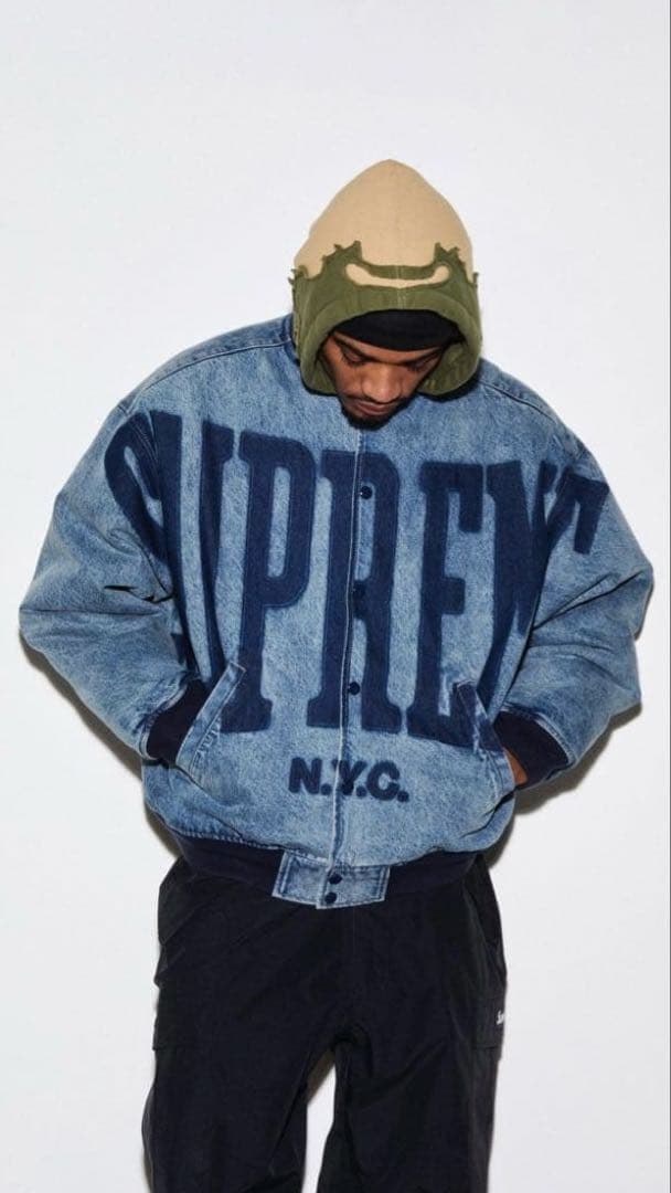 Supreme 23ss ノックアウトデニムヴァーシティジャケット