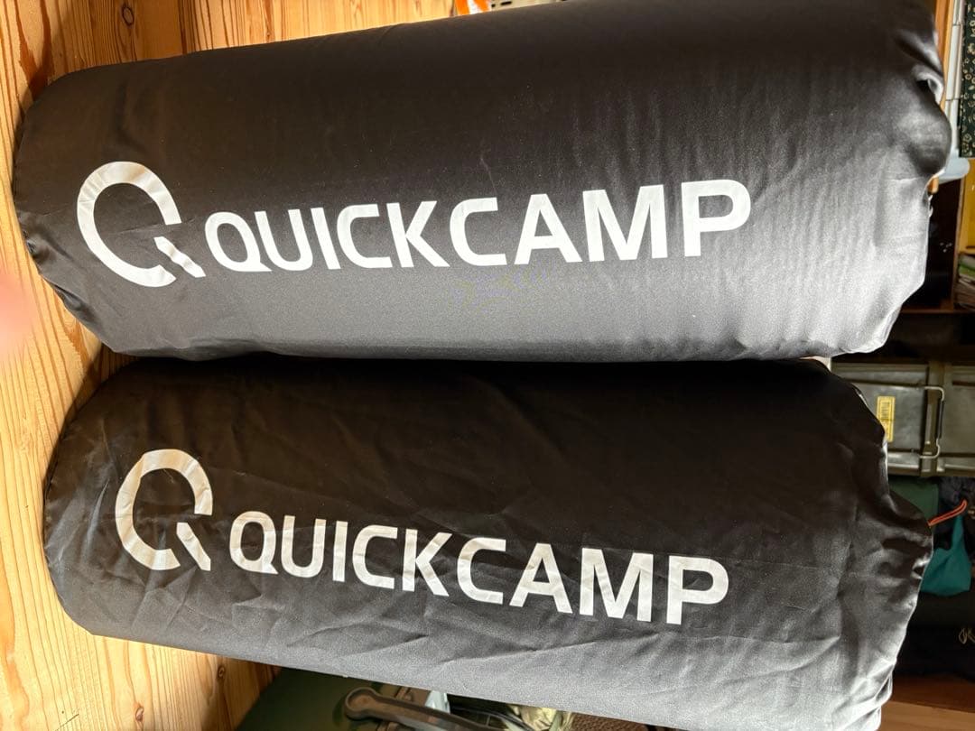 クイックキャンプ] 車中泊マット 8cm 厚手 シングルサイズ 2枚セット