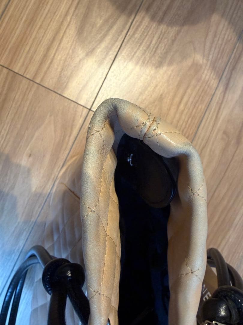 CHANEL トートバッグ ココマーク キルティング バイカラー