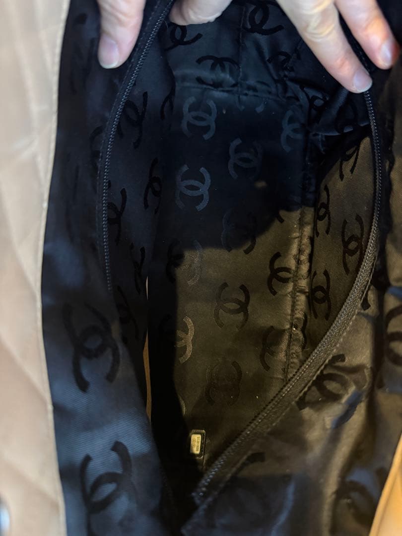 CHANEL トートバッグ ココマーク キルティング バイカラー