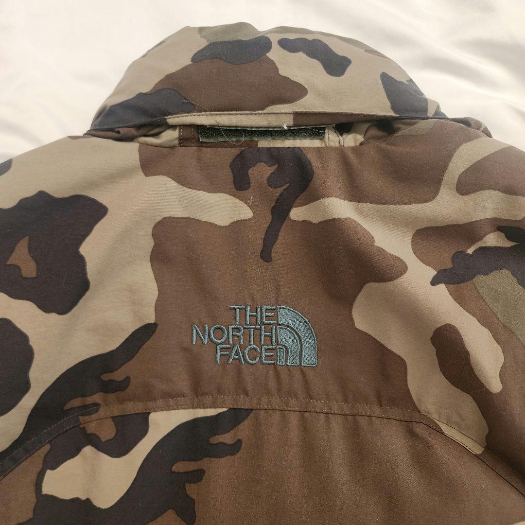 ノースフェイス ヌプシ ダウンベスト 迷彩 カモフラ センターロゴ 刺繍