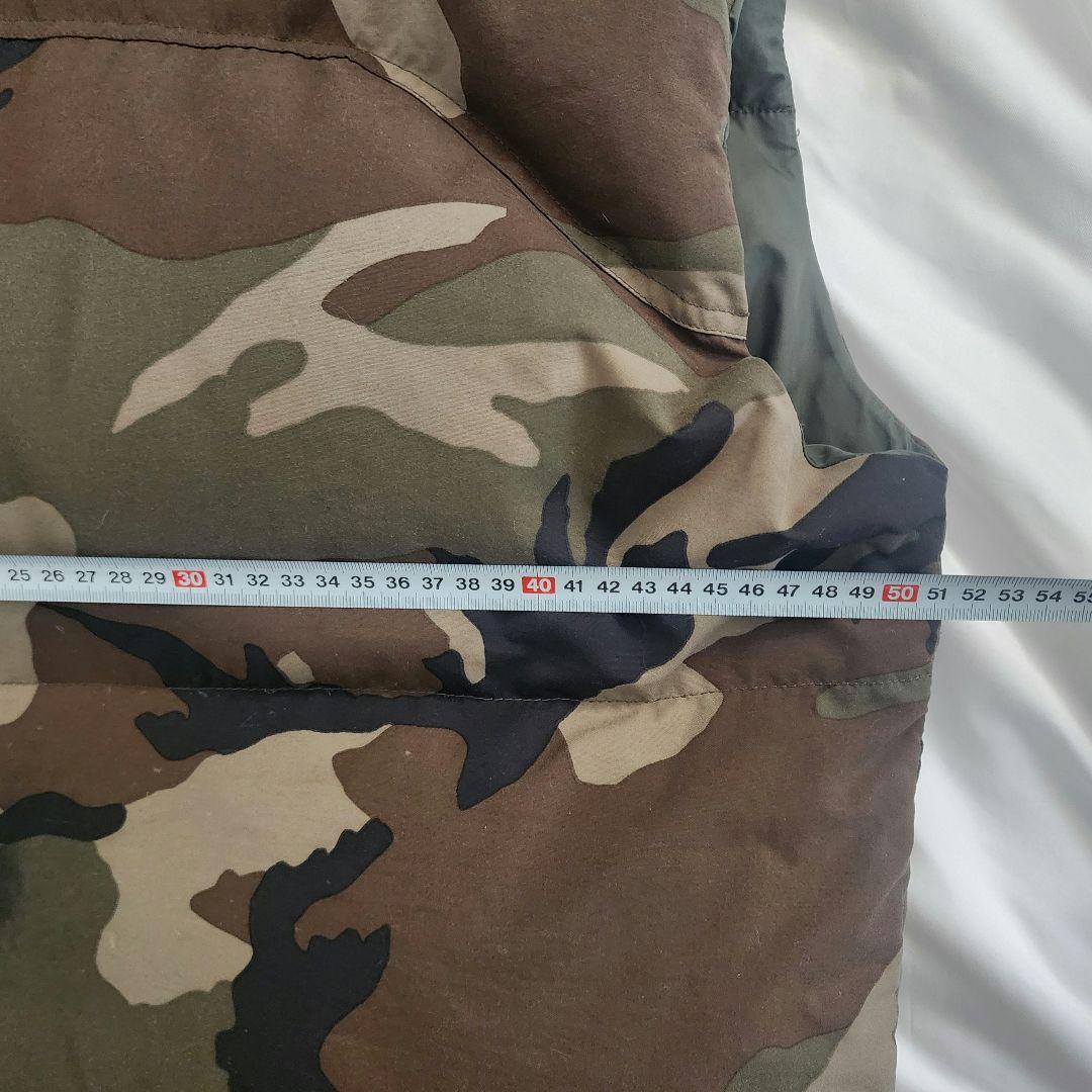 ノースフェイス ヌプシ ダウンベスト 迷彩 カモフラ センターロゴ 刺繍