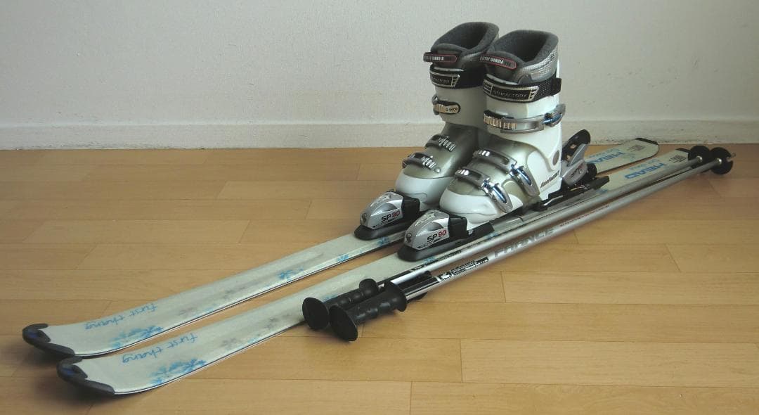 ■■送料無料■HEAD■女性用スキーフルセット■板142靴24.5■メンテ付■■