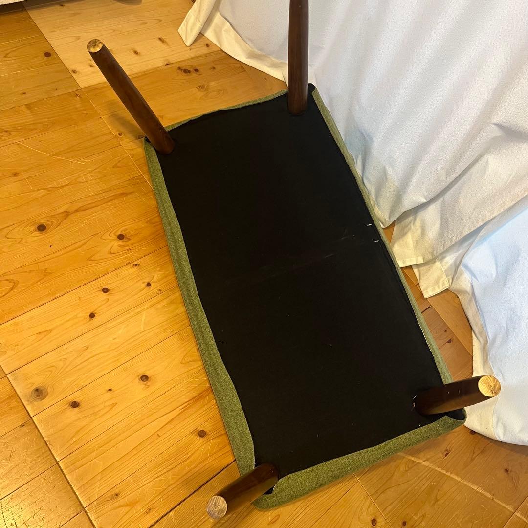 【美品】B-company ダイニング　ベンチ　椅子　グリーン緑　ルミネで購入