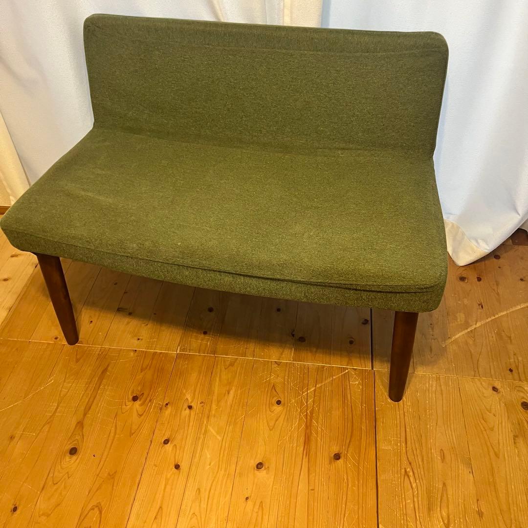【美品】B-company ダイニング　ベンチ　椅子　グリーン緑　ルミネで購入