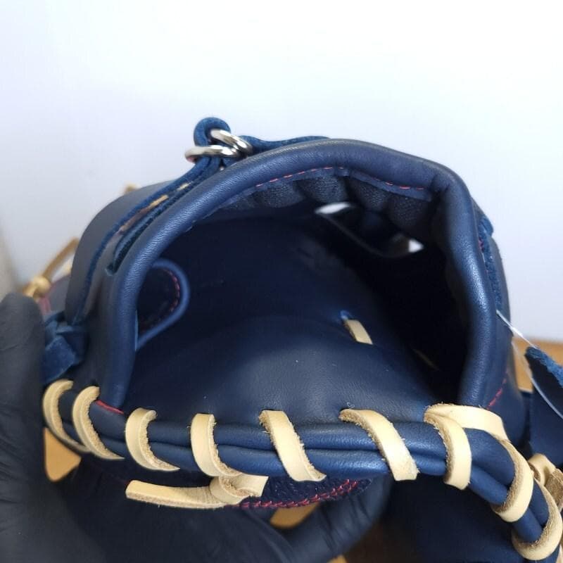 ローリングス ペイズリーネイビー レアな左投用 キャッチャーミット 軟式グローブ