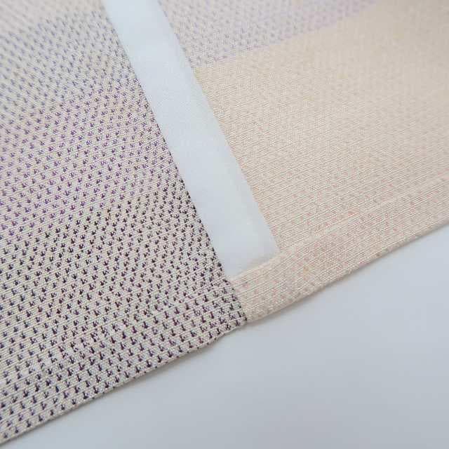 単衣 正絹 着物“やさしい霞空で始まる伝言ゲーム☆”塩沢お召 R-92