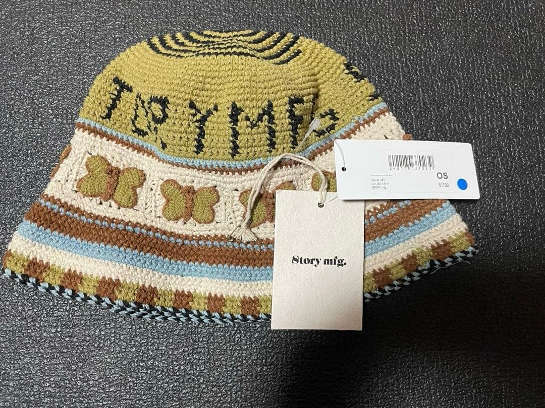 帽子 STORY mfg \"BREW HAT / OLIVE BUTTERFLY\"
