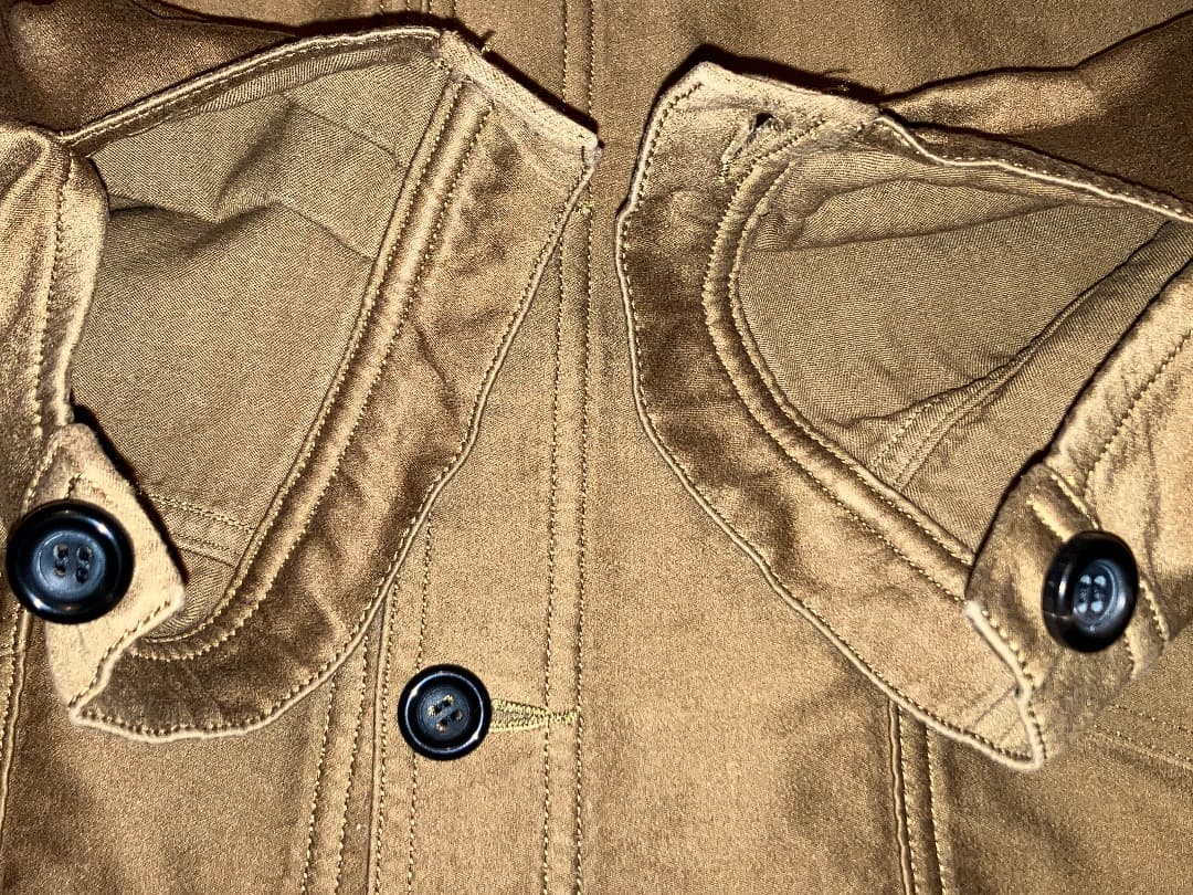 AUBERGE CHARBON DEEP 44 モールスキン カバーオール