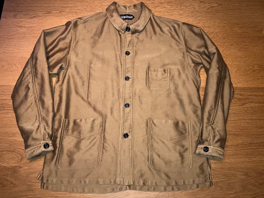 AUBERGE CHARBON DEEP 44 モールスキン カバーオール