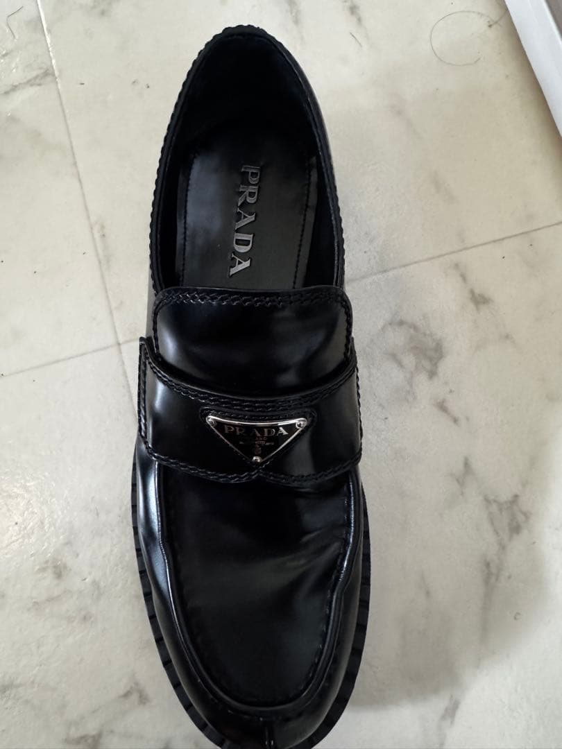 必*い様 PRADA プラダ チョコレートローファー　サイズ10(29cm)