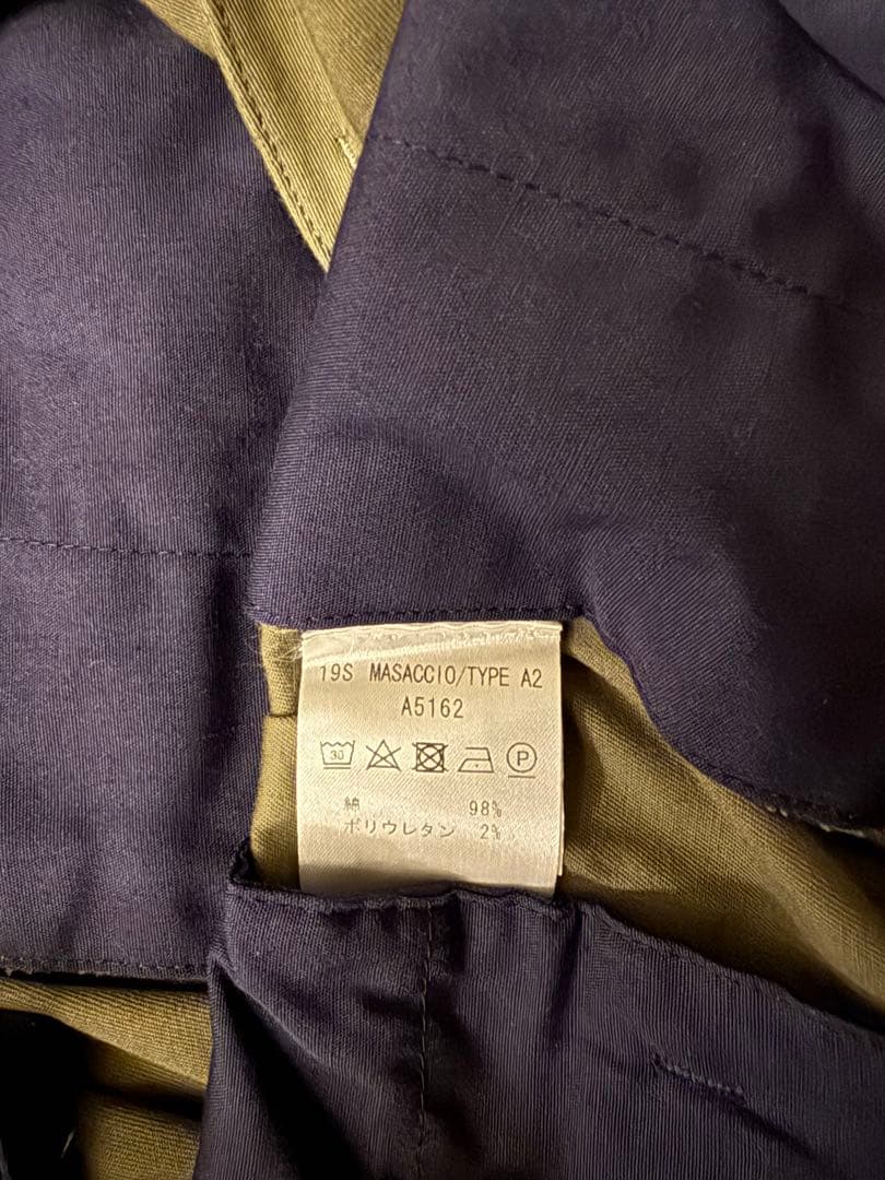 giabsarchivio /MASACCIO ツイル1プリーツ ドローコード