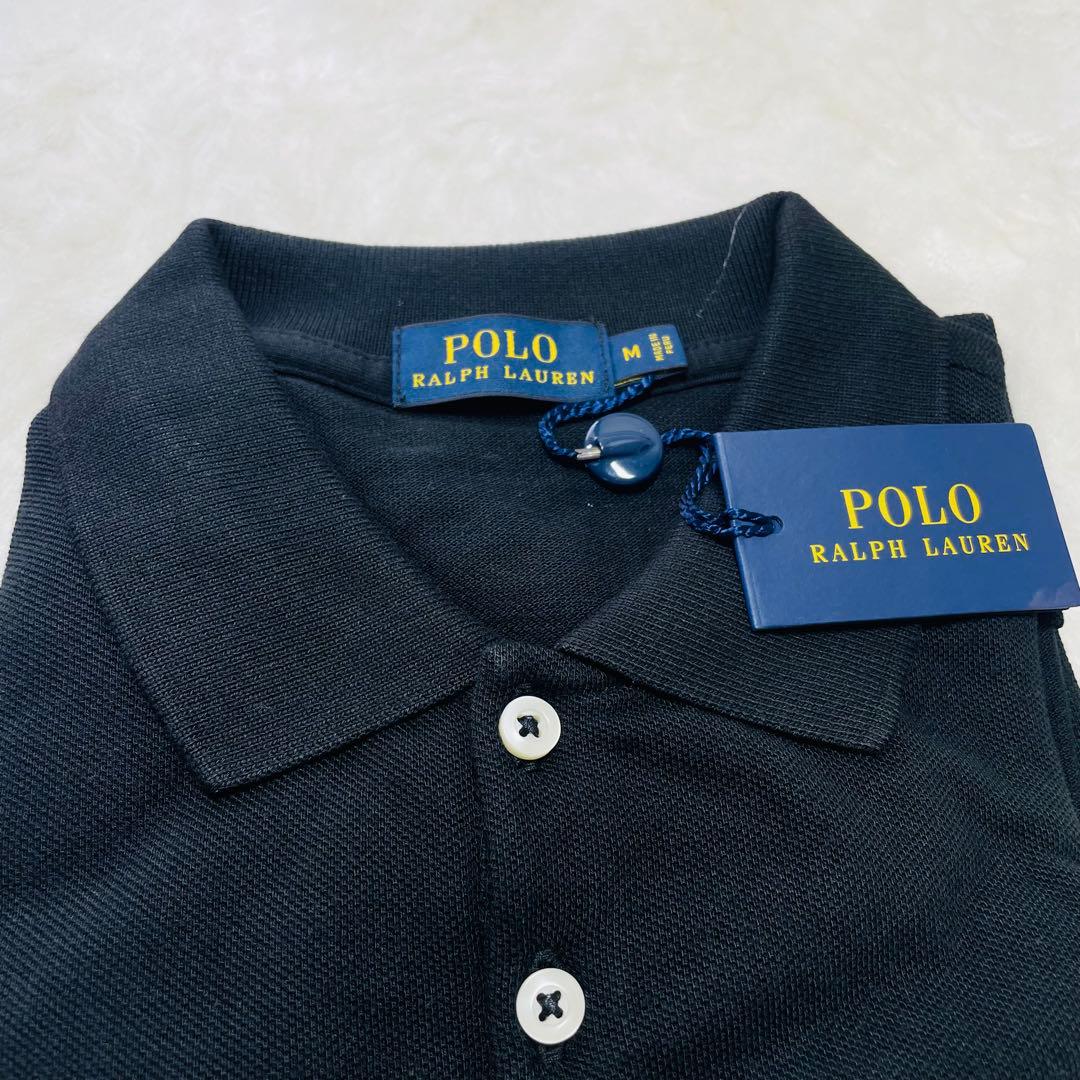 ꧁新 品꧂ POLO RALPH LAUREN ポロスリムフィットストレッチ黒M