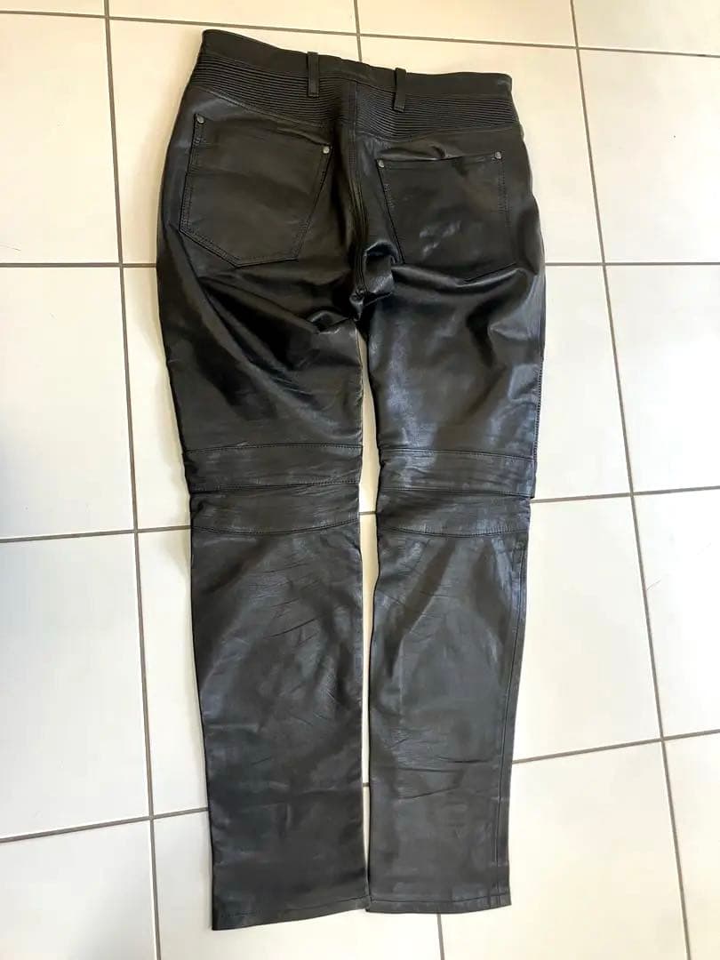 WJKライダースレザーパンツ　BLACK