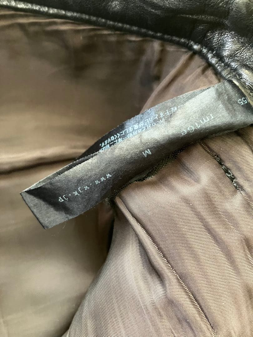 WJKライダースレザーパンツ　BLACK