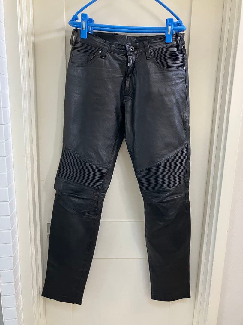 WJKライダースレザーパンツ　BLACK