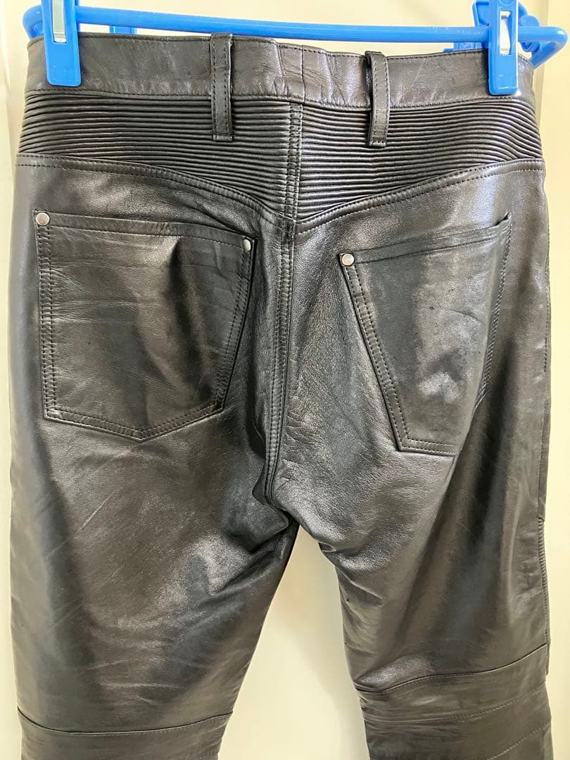 WJKライダースレザーパンツ　BLACK