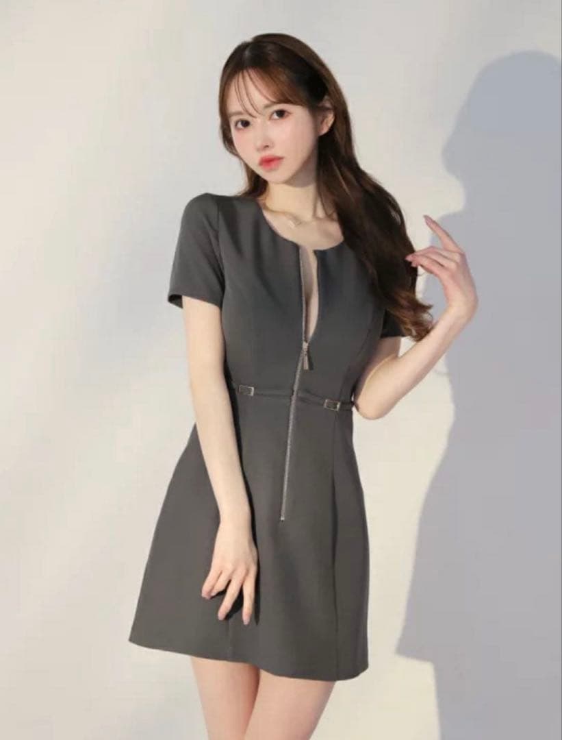 ROBE de FLEURS Glossy ミニドレス