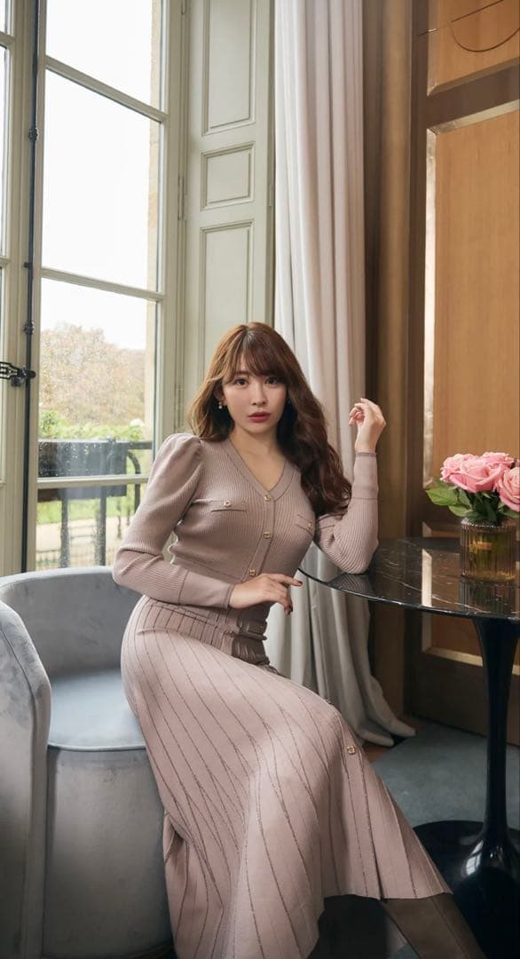 Suite Room Knit Long Dress Mサイズ