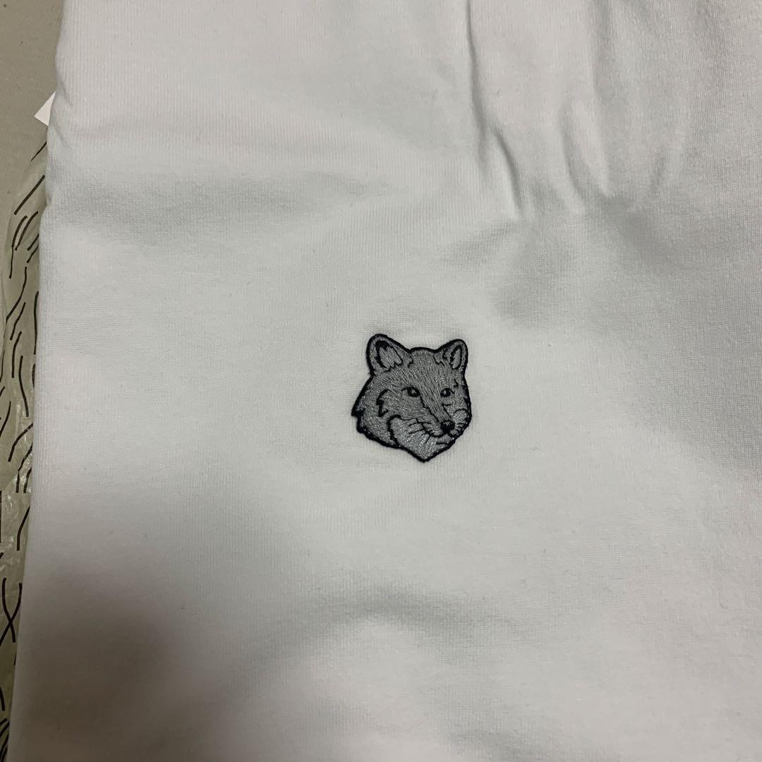 メゾンキツネ　ホワイト Tシャツ Lサイズ