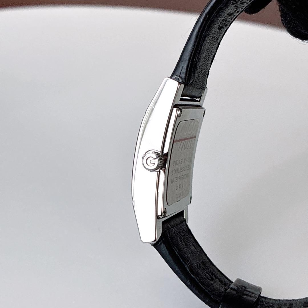 専用⭐️グッチ GUCCI 腕時計 7700L シェリーライン レザーベルト 稼働