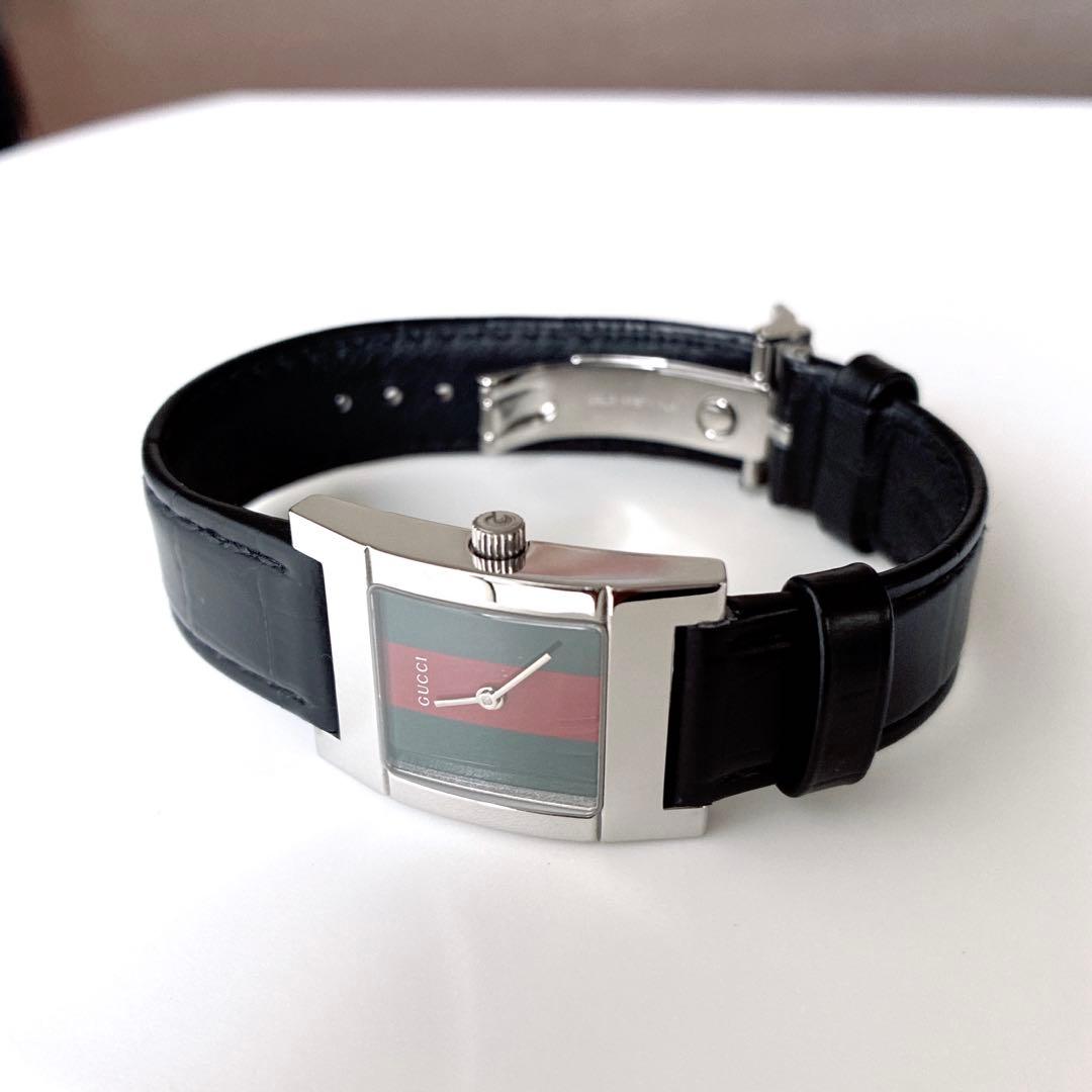 専用⭐️グッチ GUCCI 腕時計 7700L シェリーライン レザーベルト 稼働