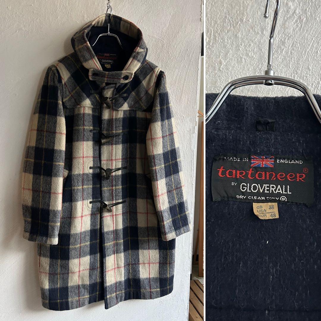70S イングランド製 gloverall tartaneer ダッフルコート