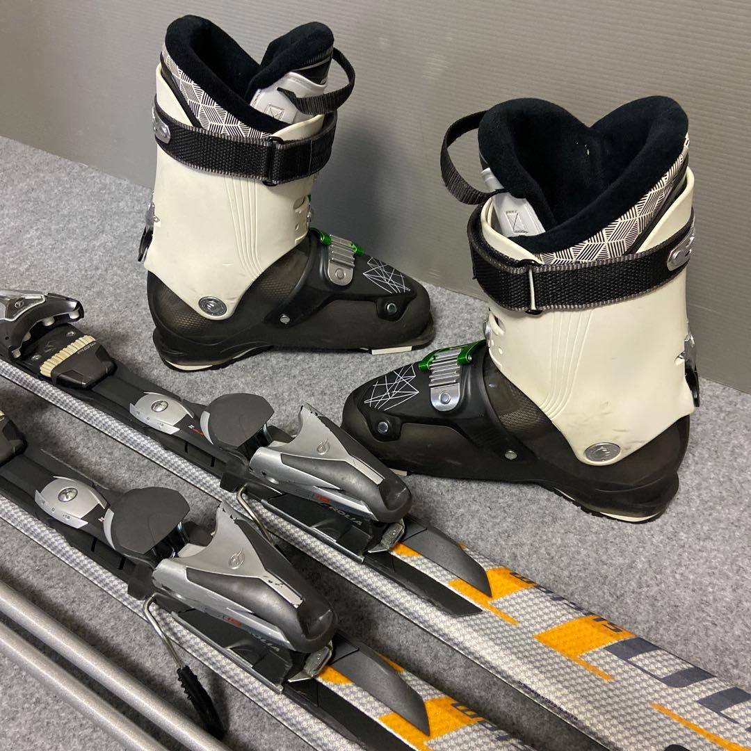 ★メンテナンス済　大人スキーセット　板163cm ブーツ 26~ 26.5cm