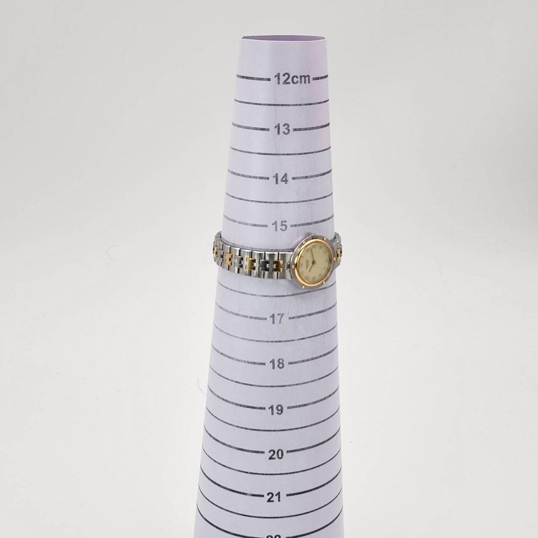 美品✨　エルメス　クリッパー　コンビ　アイボリー文字盤　Hベルト