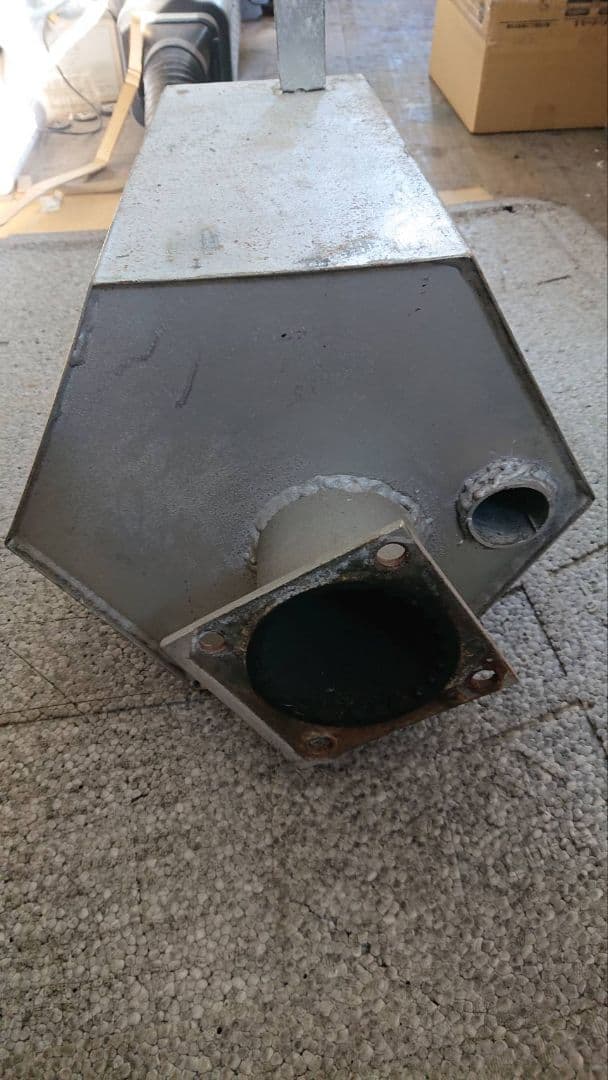 鉄製六角ゴロゴロマフラー　スーパーグレート　フランジ付き　当時物特注品　デコトラ