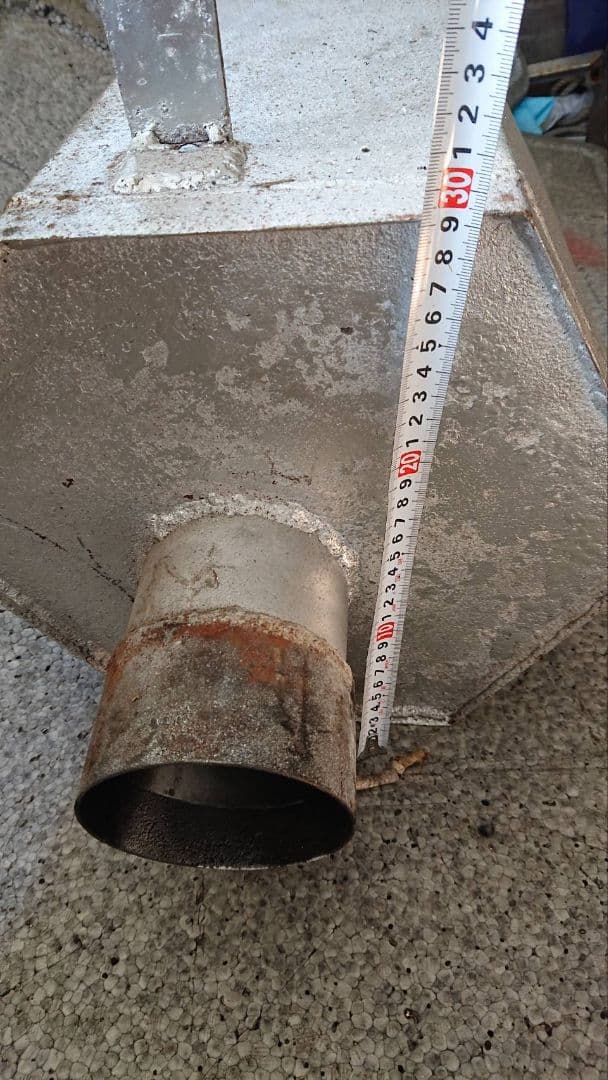 鉄製六角ゴロゴロマフラー　スーパーグレート　フランジ付き　当時物特注品　デコトラ