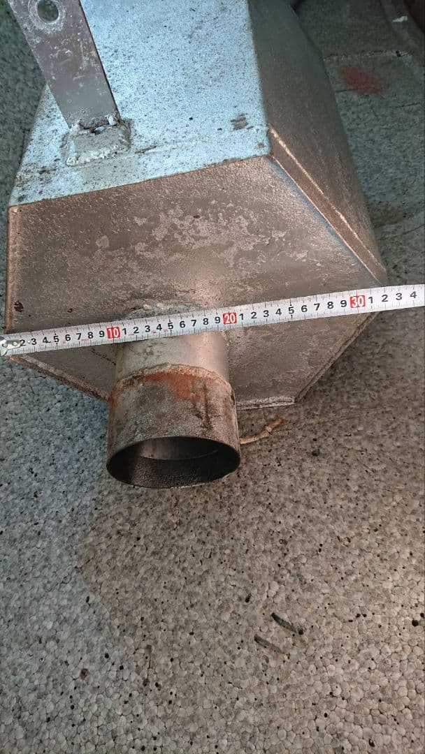 鉄製六角ゴロゴロマフラー　スーパーグレート　フランジ付き　当時物特注品　デコトラ