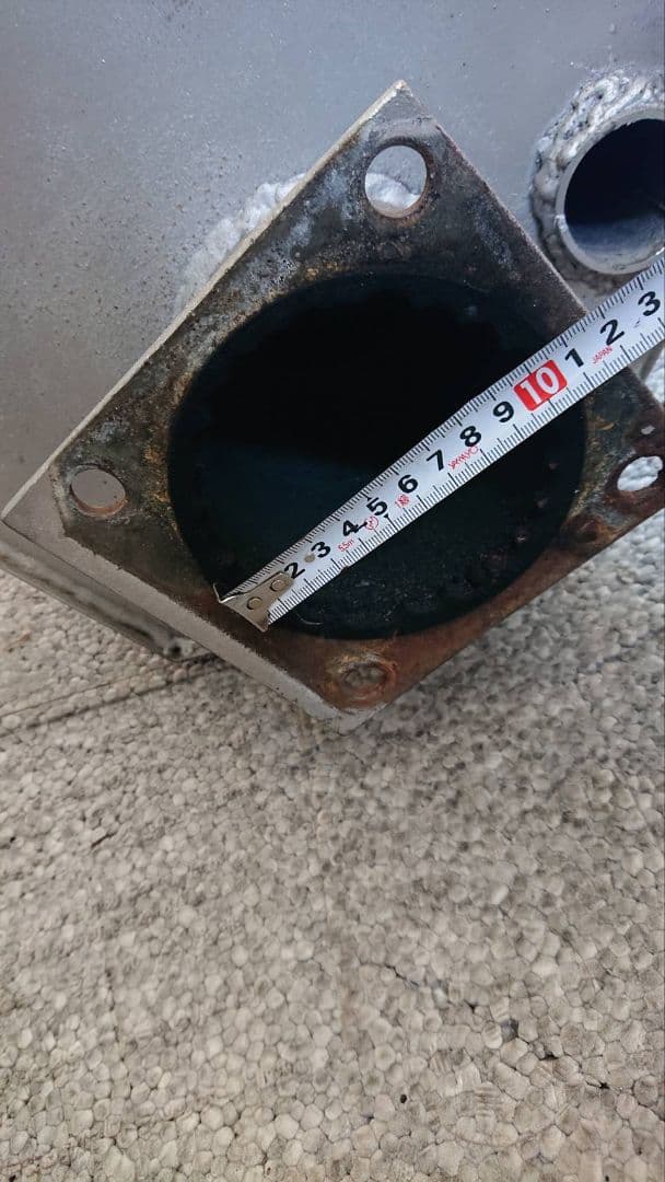 鉄製六角ゴロゴロマフラー　スーパーグレート　フランジ付き　当時物特注品　デコトラ