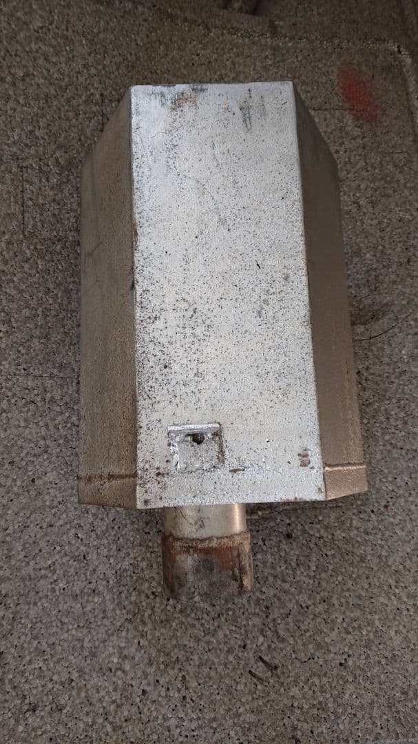 鉄製六角ゴロゴロマフラー　スーパーグレート　フランジ付き　当時物特注品　デコトラ