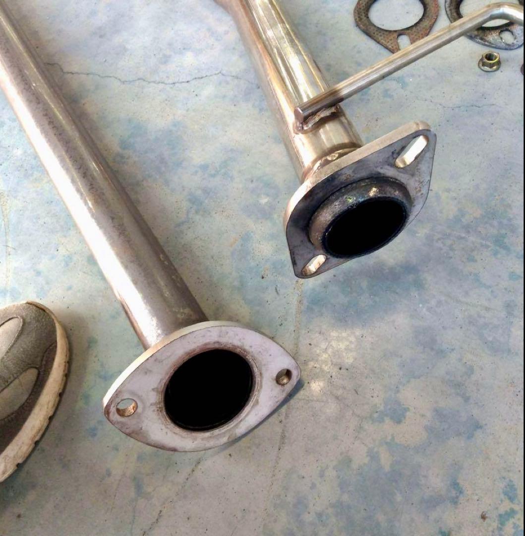 30アルファード　ヴェルファイア　　中間　ストレート　マフラー　ステンレス　爆音