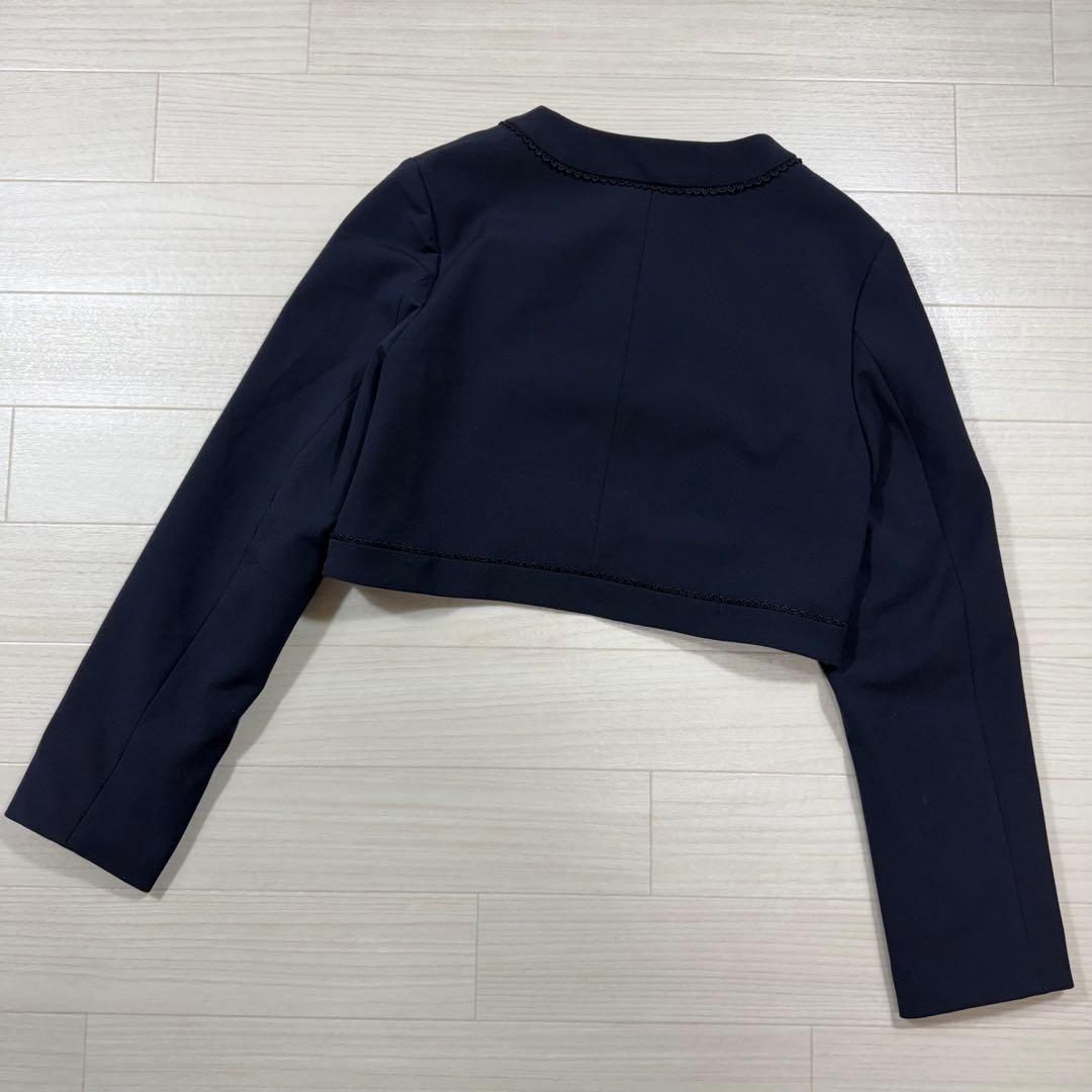 極美品 ポンポネットジュニア L 160 お受験 入学 卒服 ボレロ ワンピース