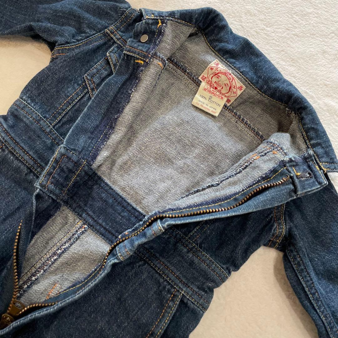 EVISU　キッズ　オールインワン　デニム　ビッグカモメ　ピンク　大黒　日本製