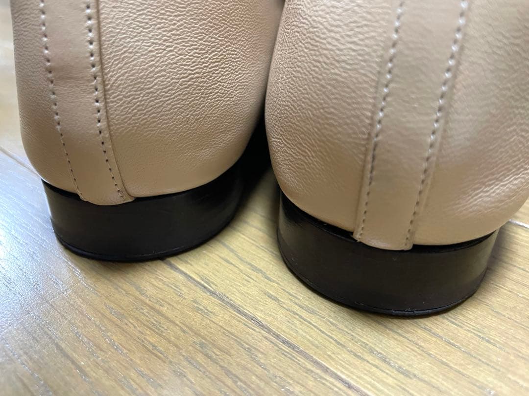 即決価格 ほぼ未使用 裏張済CHANEL バレリーナ＊ベージュ & ブラック