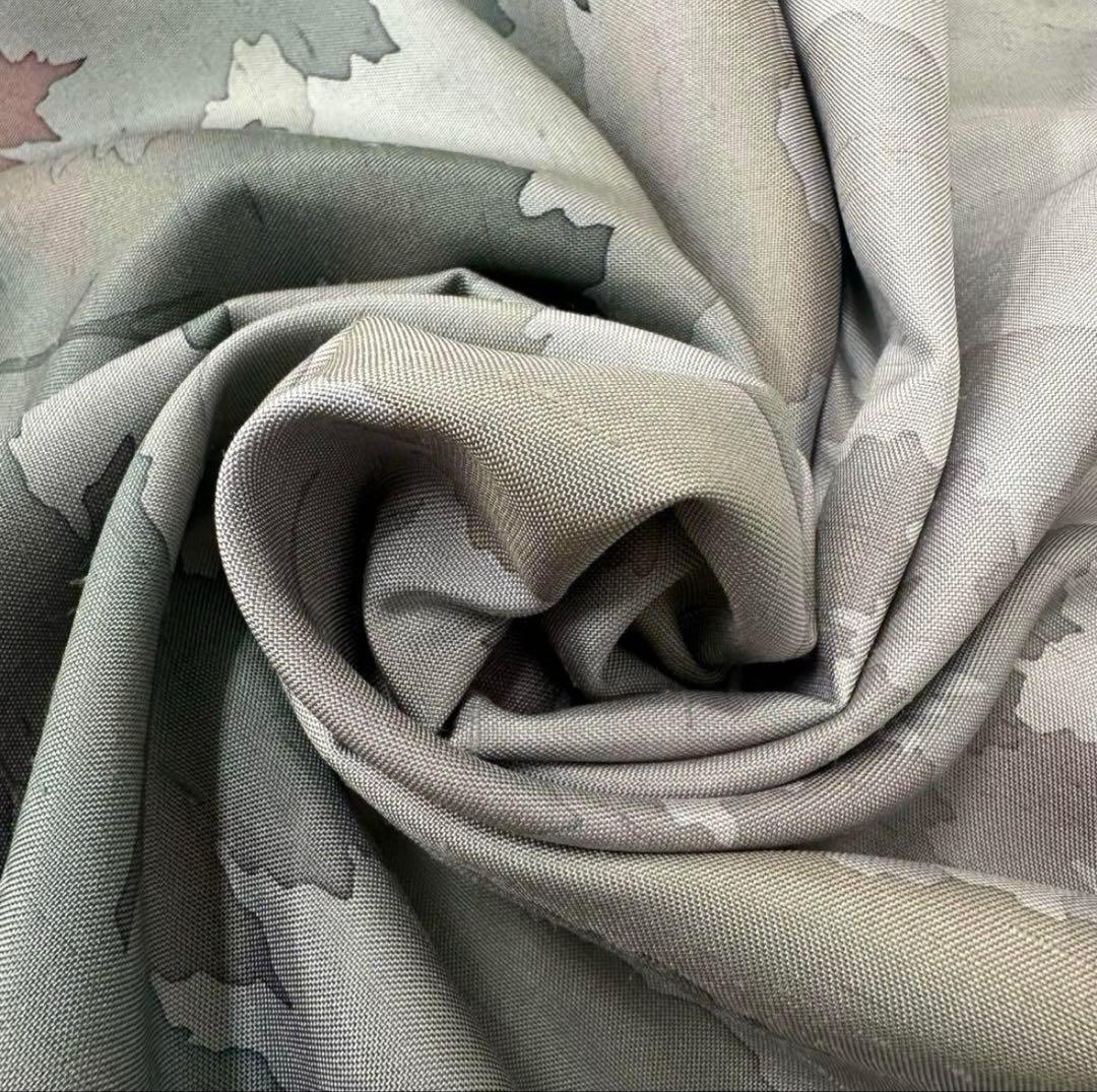 ら*ん様 本場 牛首紬 白山工房 訪問着 着物 正絹 証紙付き 袷 広衿 RK-